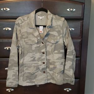 Maurices faded camo military style jacket